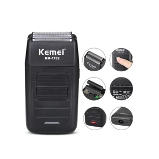Maquina afeitadora Kemei KM-1102 negra