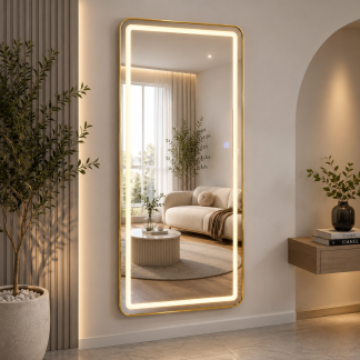 Espejo LED de Cuerpo Entero1.50x70 cm con Opción de Pedestal
